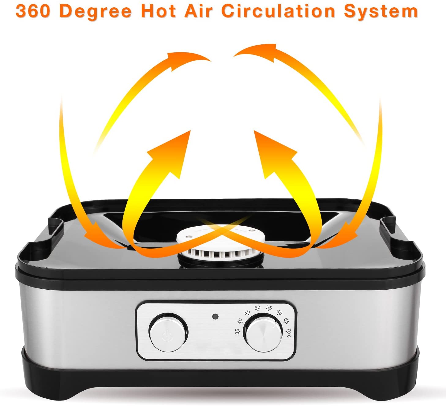 Dehydrator & Food Dryer with Temperature Controller, Fruit-Meat Dryer Food Preserver - Image 6
